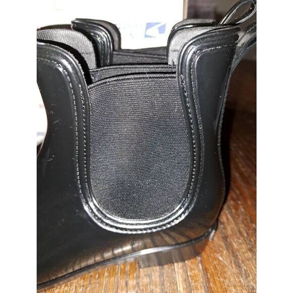 Size 10 Seven7 Dover Short Black Rain Boots Rubber Boots with Elastic Shaft - Picture 5 of 7